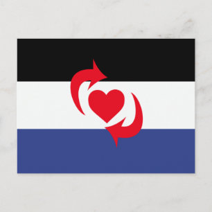 Switch Pride Flagga Vykort