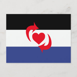 Switch Pride Flagga Vykort
