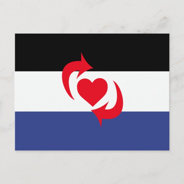 Switch Pride Flagga Vykort (Framsida)