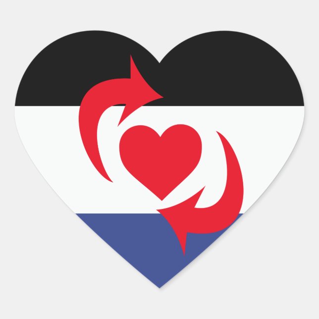 SWITCH-PRIDE HJÄRTFORMAT KLISTERMÄRKE (Framsida)