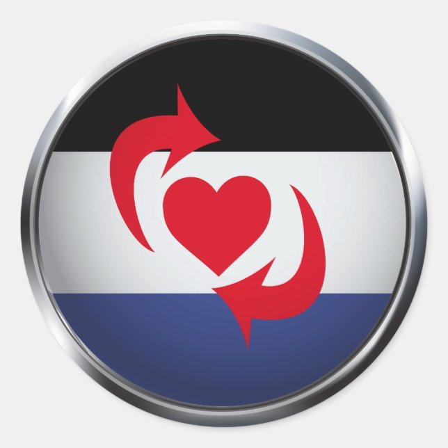 SWITCH PRIDE MEDALLION RUNT KLISTERMÄRKE (Framsida)