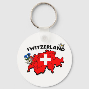 Switz karta Keychain Nyckelring
