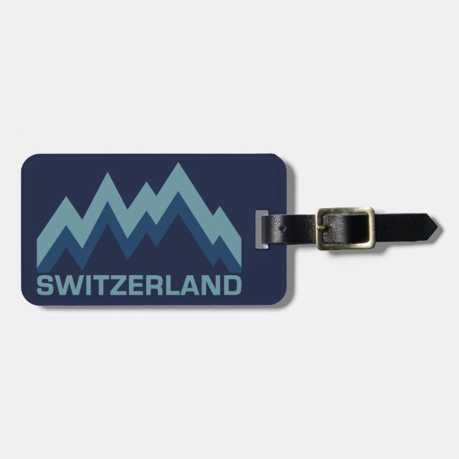 SWITZERLAND-anpassningsbarnas bagagetagg Bagagebricka (Horisontell Framsida)