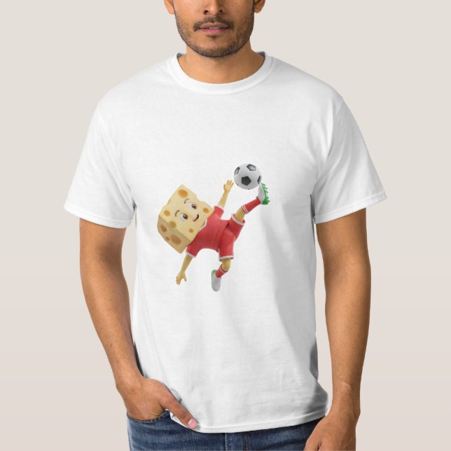 Switzerland Cheese Soccer Mascot T-Shirt - Group B (Framsida)