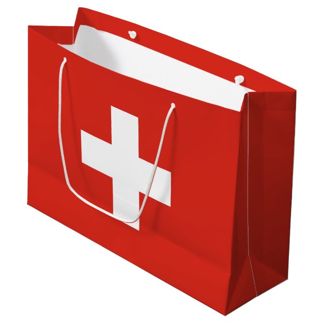 Switzerland Flag (Framsidan Vinklad)