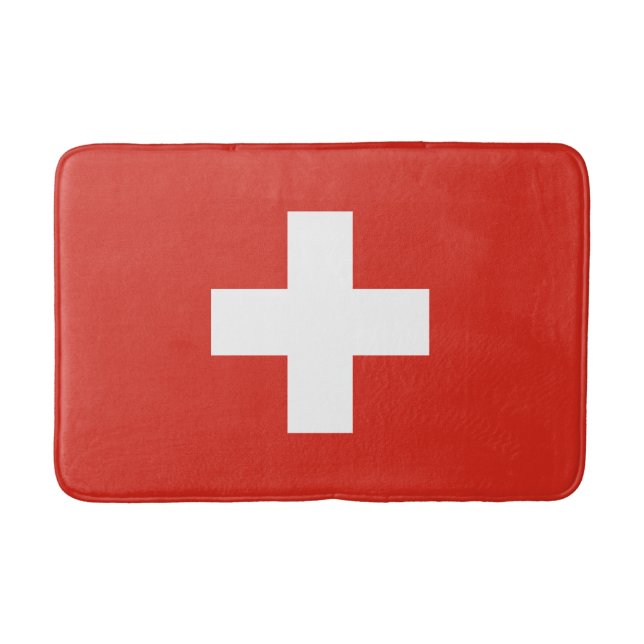 Switzerland Flag Badrumsmatta (Framsidan)