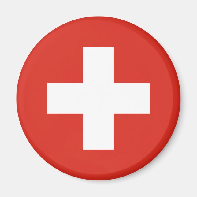 Switzerland Flag Magnet (Framsidan)