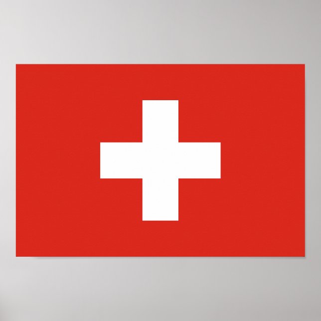 Switzerland Flag Poster (Framsidan)