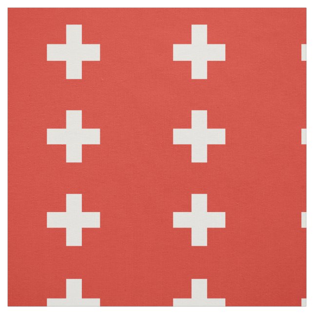 Switzerland Flag Tyg (Provkarta)