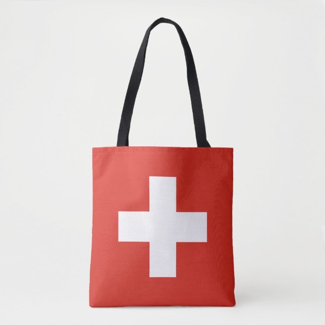 Switzerland Flag Tygkasse (Framsida)