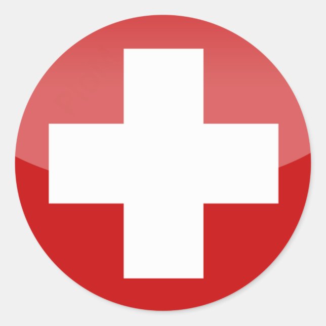 Switzerland kor-dekal runt klistermärke (Framsida)