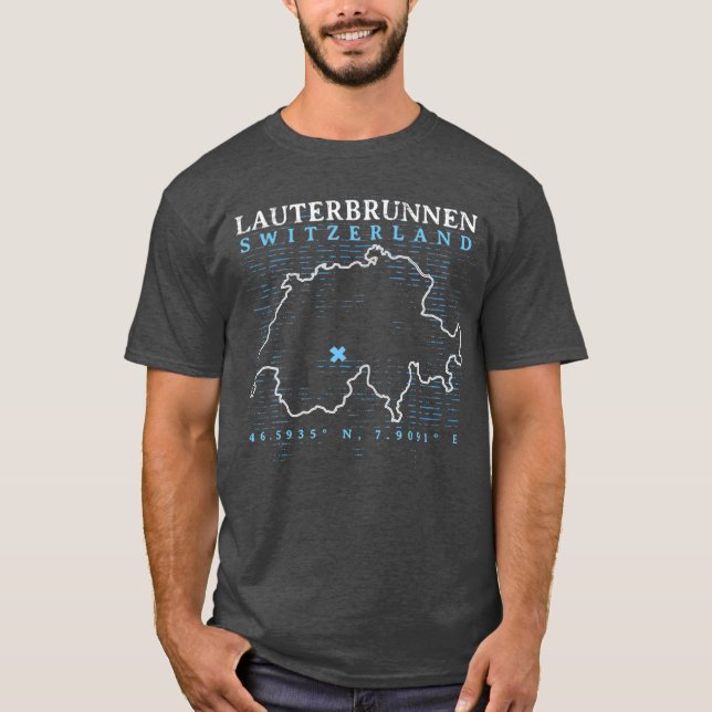 Switzerland Lauterbrunnen T Shirt (Framsida)