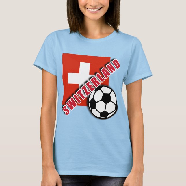 SWITZERLAND World Soccer Fläkt Tshirts (Framsida)