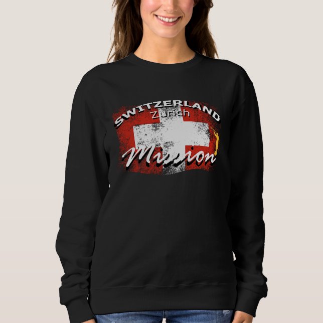 Switzerland Zurich Mormon LDS Mission Missionary T Shirt (Framsida)