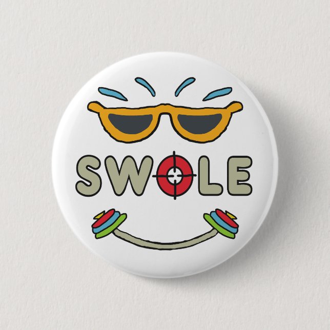 Swole Bodybuilding Knapp (Framsida)