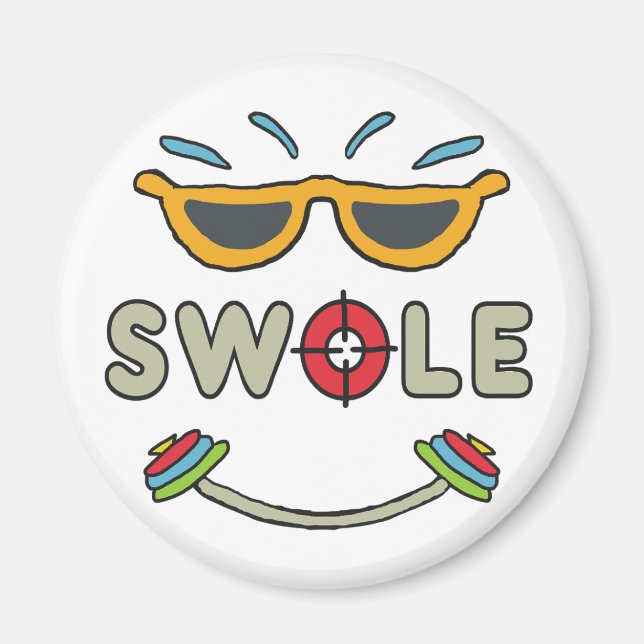 Swole Bodybuilding Magnet (Framsidan)