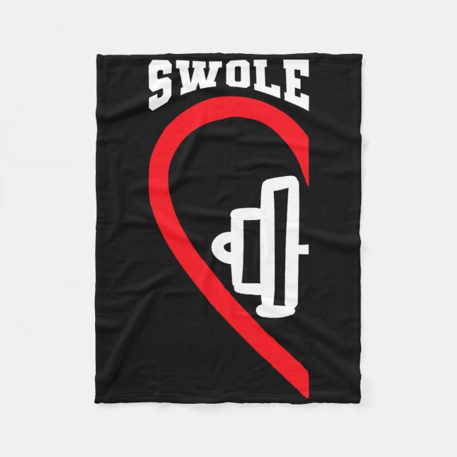 Swole Mates Cute Workout Matching Par Valentin Fleecefilt (Framsidan)