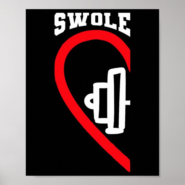 Swole Mates Cute Workout Matching Par Valentin Poster (Framsidan)