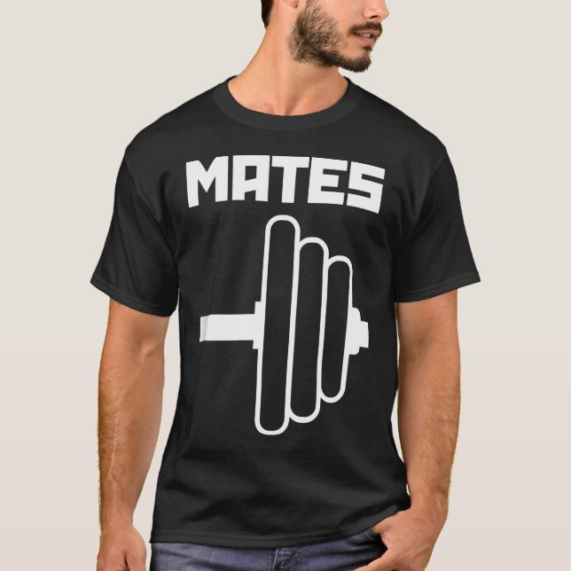 Swole Mates Cute Workout Par Valentines day Gy T Shirt (Framsida)