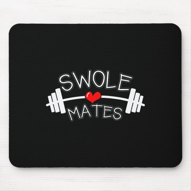Swole Mates Matching Par Workout Gym Partner V Musmatta (Framsidan)