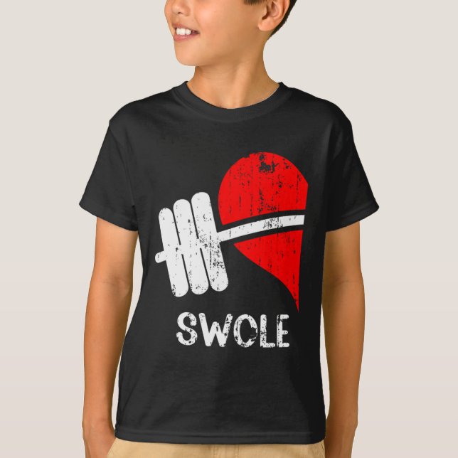 Swole Mates Par Matching Gym Funny Tee Weightl (Framsida)