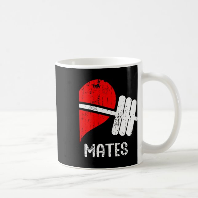 Swole Mates Par Matching Gym Funny Tee Weightl Kaffemugg (Höger)