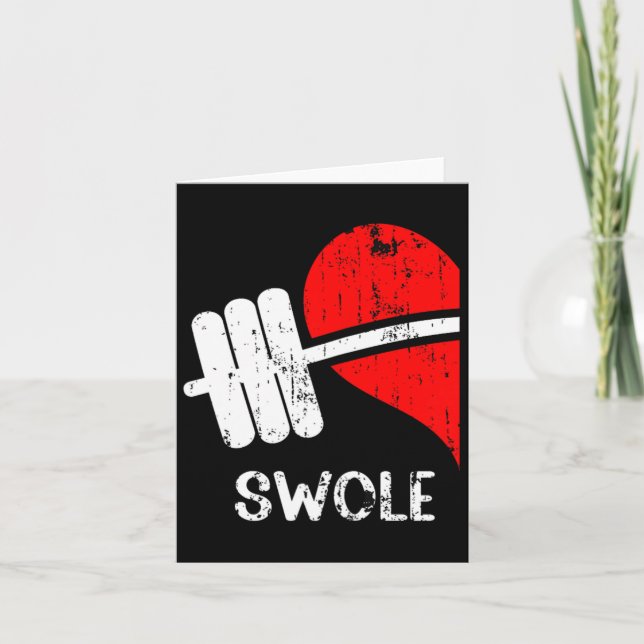 Swole Mates Par Matching Gym Funny Tee Weightl Kort (Framsida)