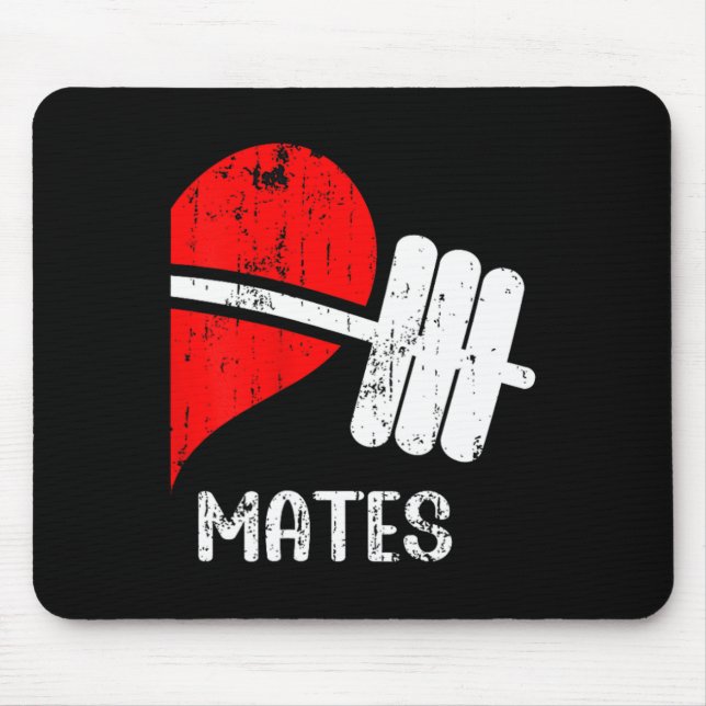 Swole Mates Par Matching Gym Funny Tee Weightl Musmatta (Framsidan)