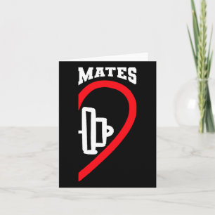 Swole Mates Söt Träningsmatchande Par Valentin Kort