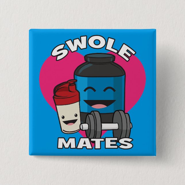 SWOLEMATES Ljuny Bodybuilding Protein Shake Knapp (Framsida)