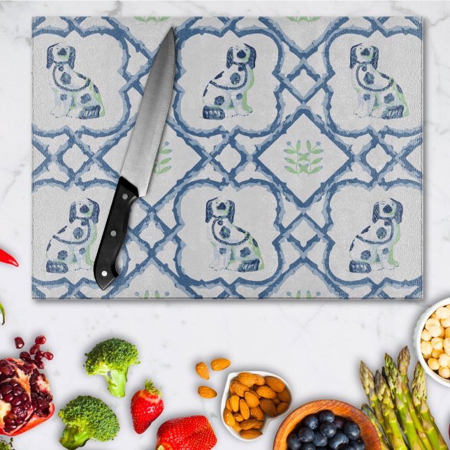 Swoon Staffordshire Dogs Trellis Slate and Green (Skapare uppladdad)