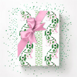 Swoon Staffordshire Dogs Vine Rosa och Grön Presentpapper