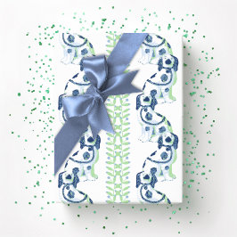 Swoon Staffordshire Hundar Vin Skiffer och Grön Presentpapper