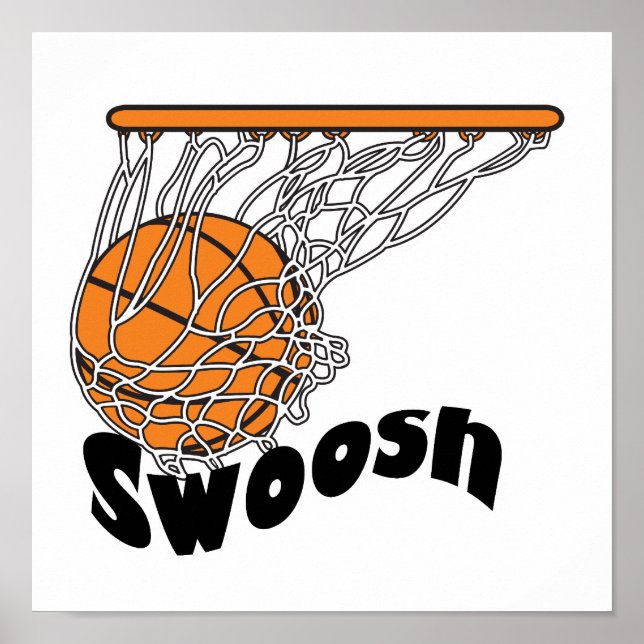 Swoosh basketboll poster (Framsidan)