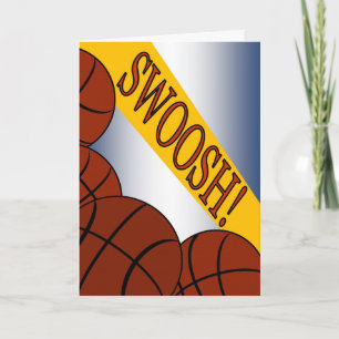 Swoosh! Gratulerar basketframgång Kort