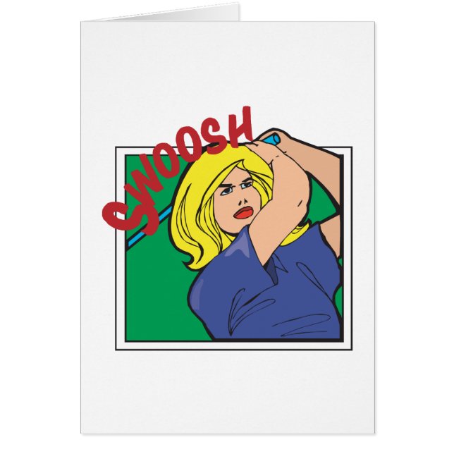 Swoosh Hälsningskort (Framsidan)