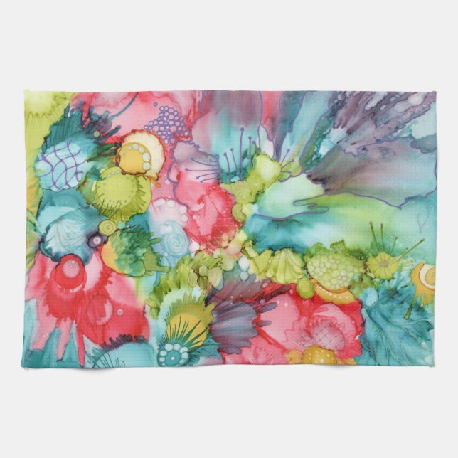 Swooshklotterkökshandduk Kökshandduk (Horisontell)