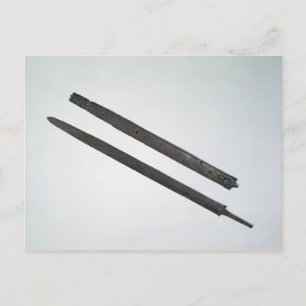 Sword and sheath från La Tene i Schweiz Vykort