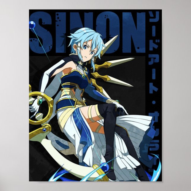 Sword Art Online Asada Shino Sinon Poster (Framsidan)