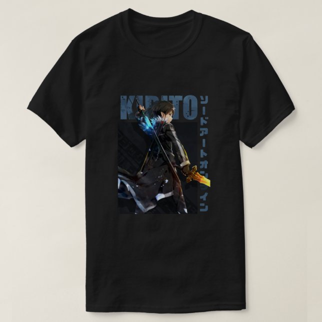 Sword Art Online - Kirito Essential T Shirt (Design framsida)