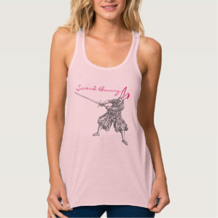 Sword Bunny Shirt Linne Med Racerback
