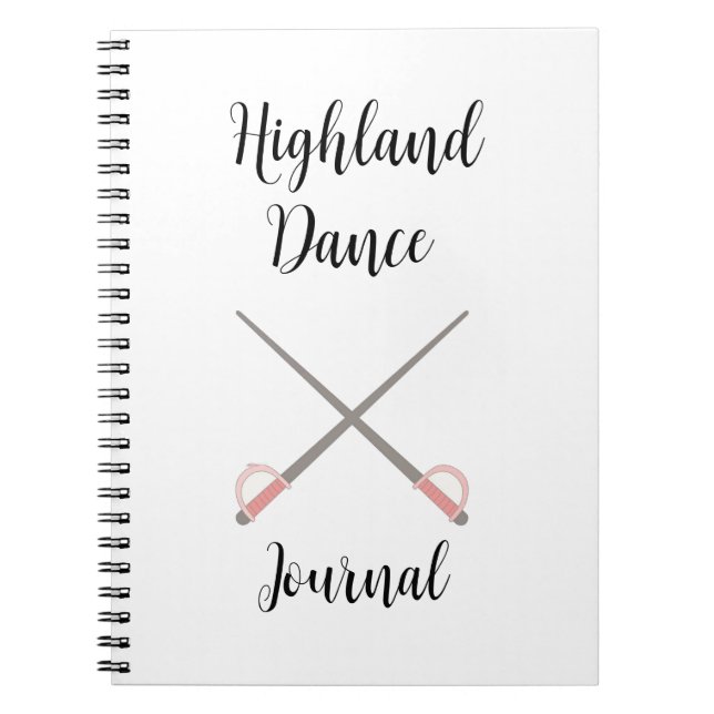 Sword Highland Dance Journal Anteckningsbok (Framsidan)