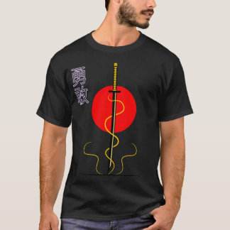 Sword japanese katana t shirt