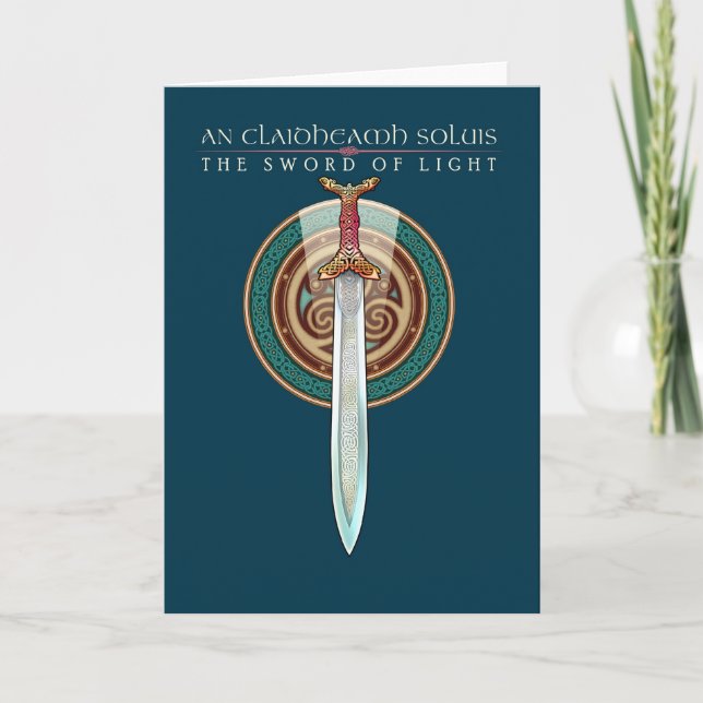 Sword of Light Greeting Card Kort (Framsida)
