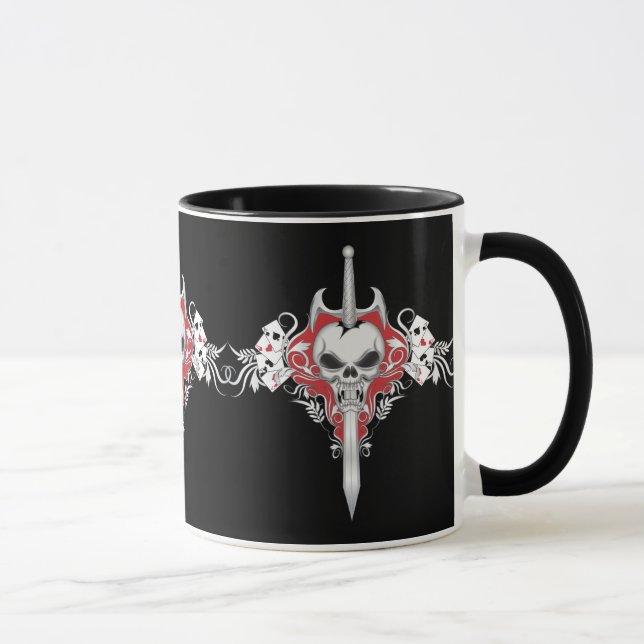 Sword Skull - RED Mugg (Höger)