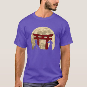 Sword Warrior Japanska Samurai Fighter Full Moon D T Shirt