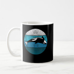 Sword Whale Killer Whale Retro Gift Sea Creators Kaffemugg