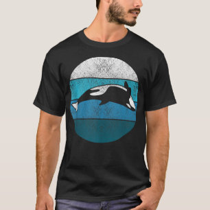 Sword Whale Killer Whale Retro Gift Sea Creators T Shirt