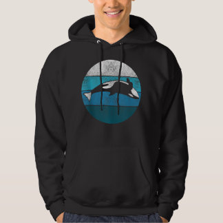 Sword Whale Killer Whale Retro Gift Sea Creatures  Hoodie