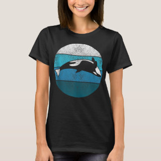 Sword Whale Killer Whale Retro Gift Sea Creatures  T Shirt